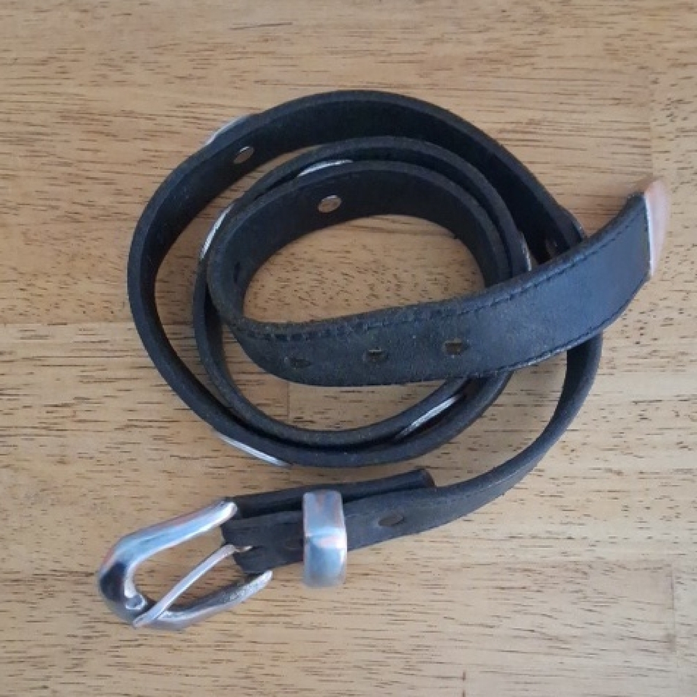Vintage Levi's Steerhide Black Leather Belt